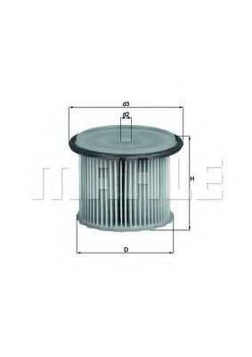 Filtro de combustible KX631 Mahle Original