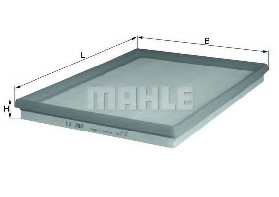 LX390 Mahle Original Filtro de aire de motor