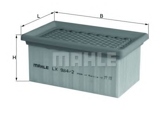Filtro de aire LX9842 Mahle Original