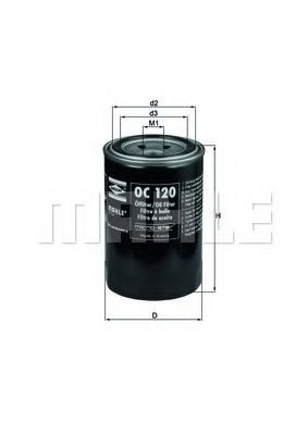 Filtro de aceite Mahle Original OC120 precio, desde 5,72 EUR