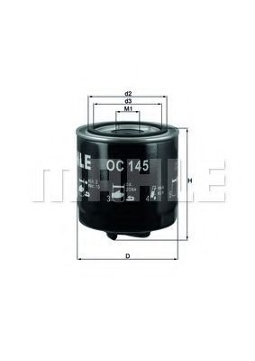Filtro de aceite Mahle Original OC145 precio, desde 6,35 EUR