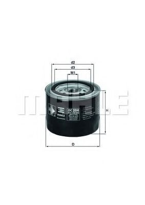 Filtro de aceite motor Mahle Original OC204