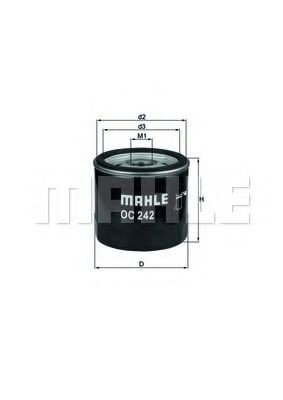 Filtro de aceite Mahle Original OC242 precio, desde 4,18 EUR