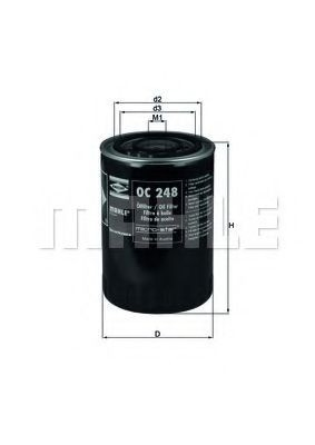 Filtro de aceite motor Mahle Original OC248