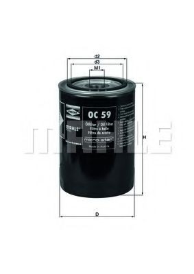 Filtro de aceite Mahle Original OC59 precio, desde 6,18 EUR