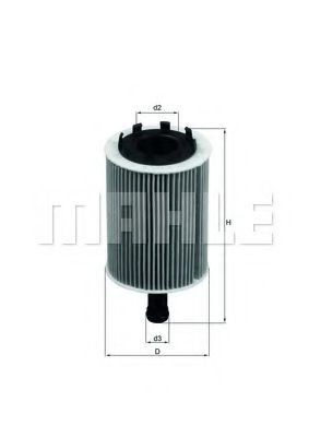 Filtro de aceite motor Mahle Original OX188D