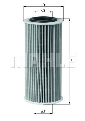 Filtro de aceite MAHLE OX835D