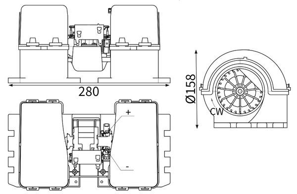 Electroventilador habitáculo Mercedes Benz Truck TRUCK ACTROS  ()
