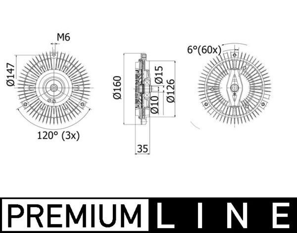 CFC266000P Mahle Original Embrague viscoso
