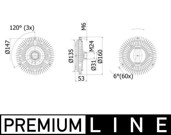 Embrague, ventilador de refrigeración Mahle Original CFC79001P precio, desde 50,90 EUR