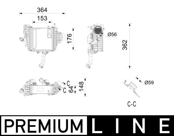 Intercooler para Mercedes ML/GLE W167
