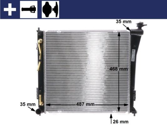 Água radiador Mahle Original CR385000P precio, desde 194,57 EUR