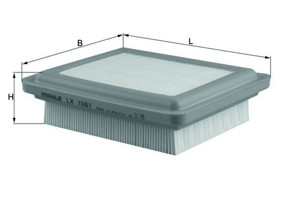LX1061 Mahle Original Filtro de aire de motor