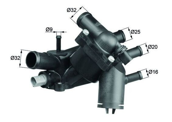 LX65 Mahle Original Filtro de aire de motor