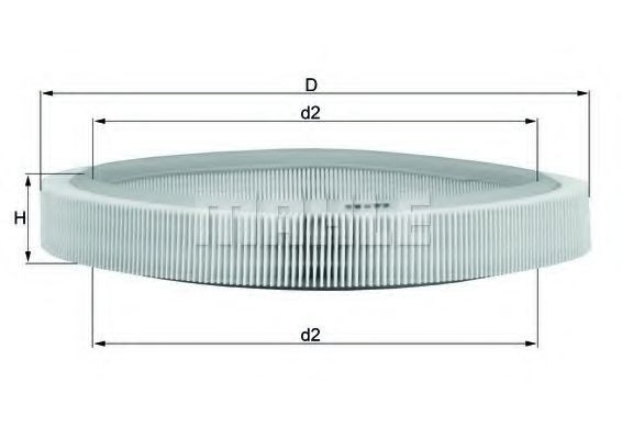 Filtro aire Mahle Original LX65