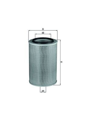 LX802 Mahle Original Filtro de aire de motor