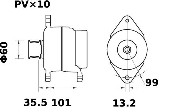 Alternador del motor Mahle Original MG1 precio, desde 212,94 EUR