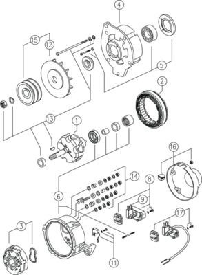 Alternador del motor Mahle Original MG148 precio, desde 183,10 EUR
