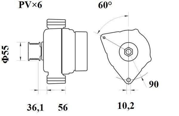 Alternador del motor Mahle Original MG248 precio, desde 193,93 EUR