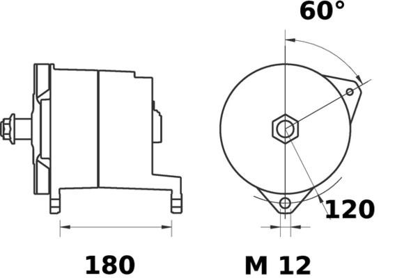 MG302 Mahle Original Alternador de coche