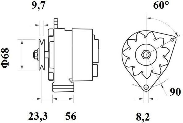 MG389 Mahle Original Alternador de coche