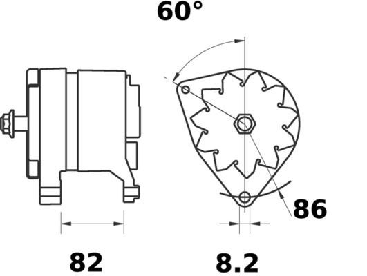 MG39 Mahle Original Alternador de coche