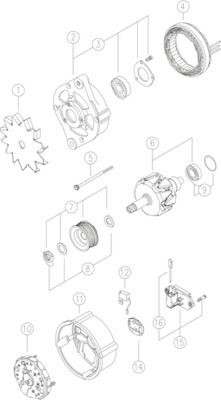 Alternador del motor Mahle Original MG39 precio, desde 224,70 EUR