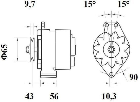 Alternador del motor Mahle Original MG45 precio, desde 186,76 EUR