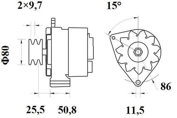 Alternador del motor Mahle Original MG46 precio, desde 189,12 EUR