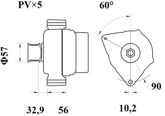 Alternador del motor Mahle Original MG48 precio, desde 95,83 EUR