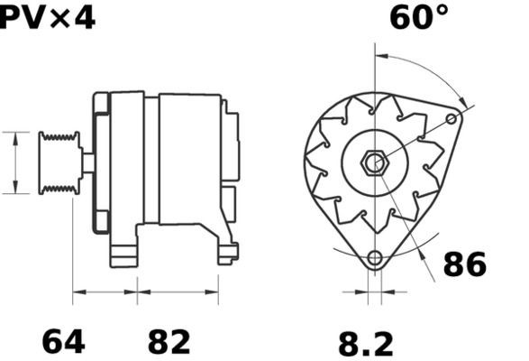 MG507 Mahle Original Alternador de coche