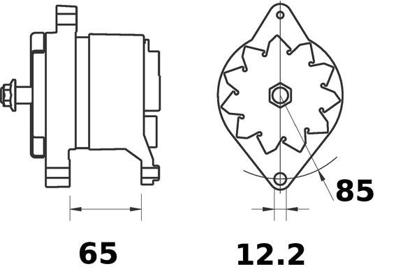 Alternador del motor Mahle Original MG516 precio, desde 126,44 EUR