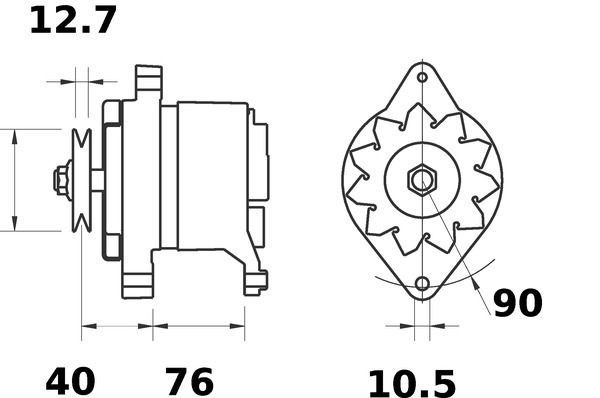 MG583 Mahle Original Alternador de coche