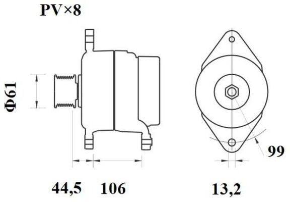 Alternador del motor Mahle Original MG802 precio, desde 204,98 EUR
