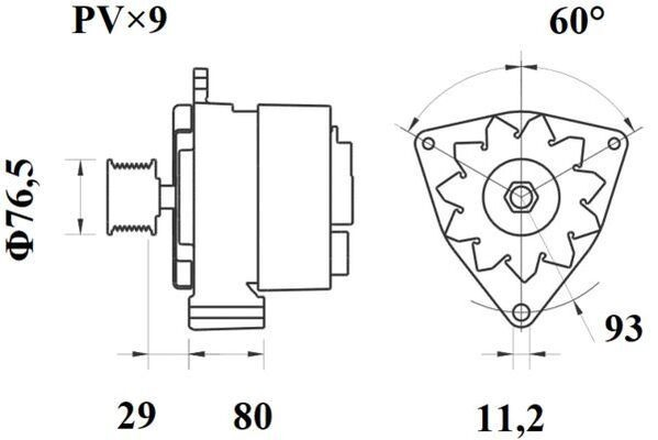 Alternador del motor Mahle Original MG803 precio, desde 198,58 EUR