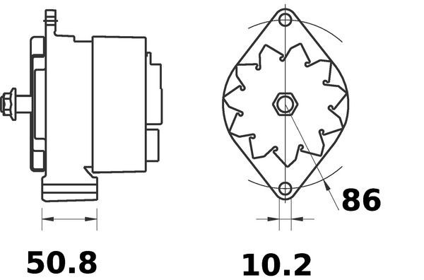 Alternador MG84 Mahle Original