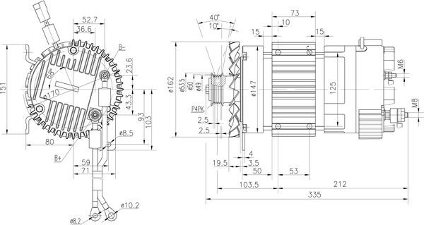 MM358 Mahle Original Inducido del motor de arranque