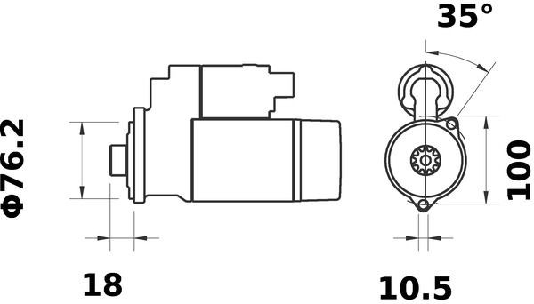 MS116 Mahle Original Arranque motores