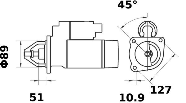 MS352 Mahle Original Arranque motores