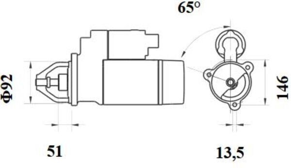 MS524 Mahle Original Arranque motores