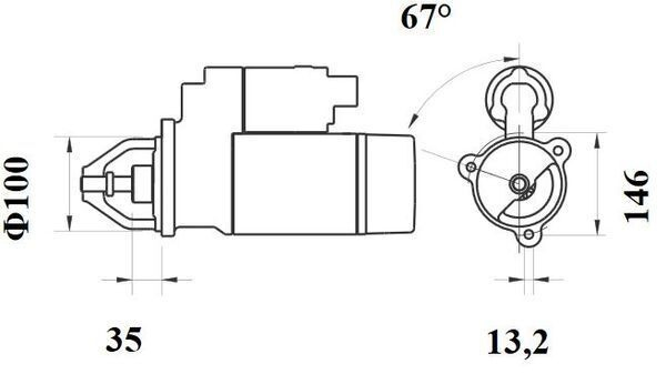 MS650 Mahle Original Arranque motores