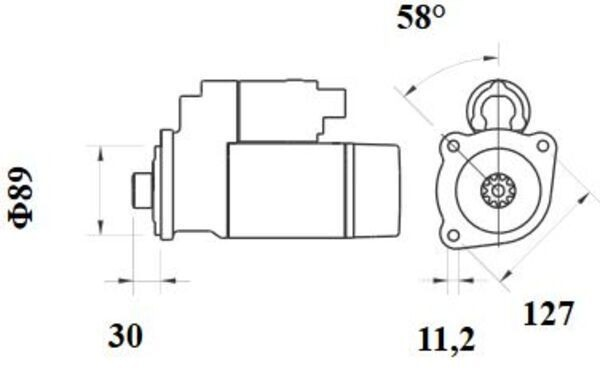 MS889 Mahle Original Arranque motores