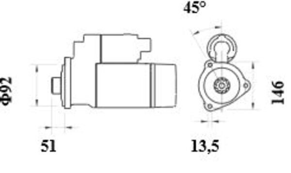 MS929 Mahle Original Arranque motores