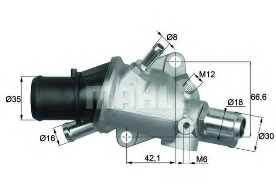 TI12688 Mahle Original Termostato de agua