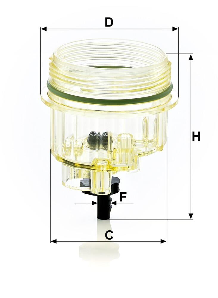 BL1 Mann-Filter Tapa de la carcasa del filtro de combustible