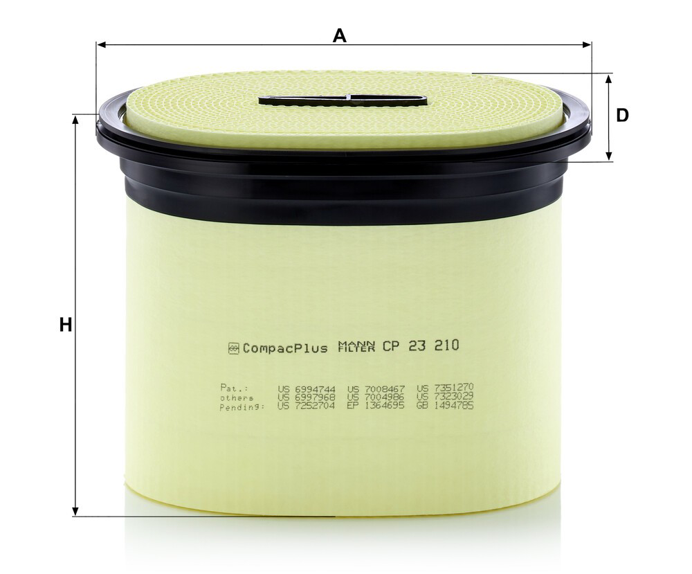 CP23210 Mann-Filter Filtro de aire de motor