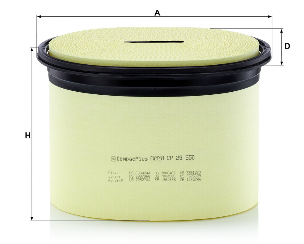 CP29550 Mann-Filter Filtro de aire de motor