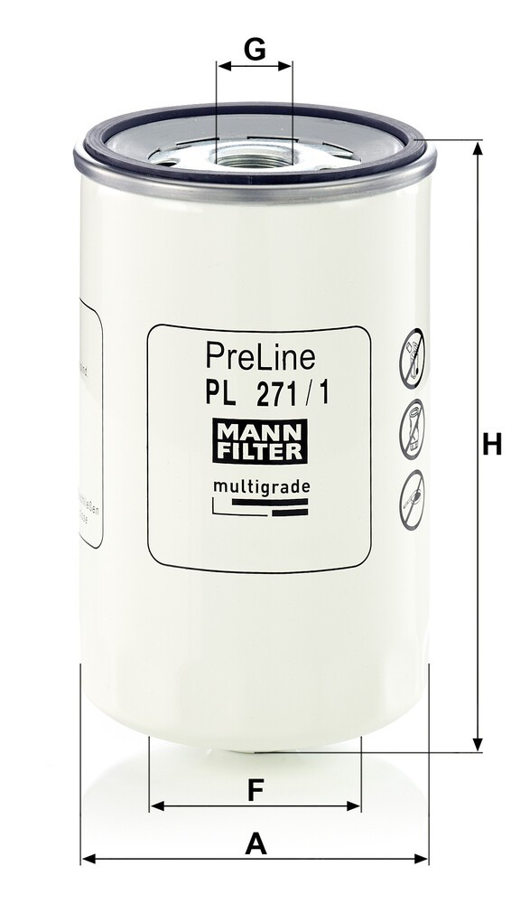 PL2711 Mann-Filter Filtro de gasolina