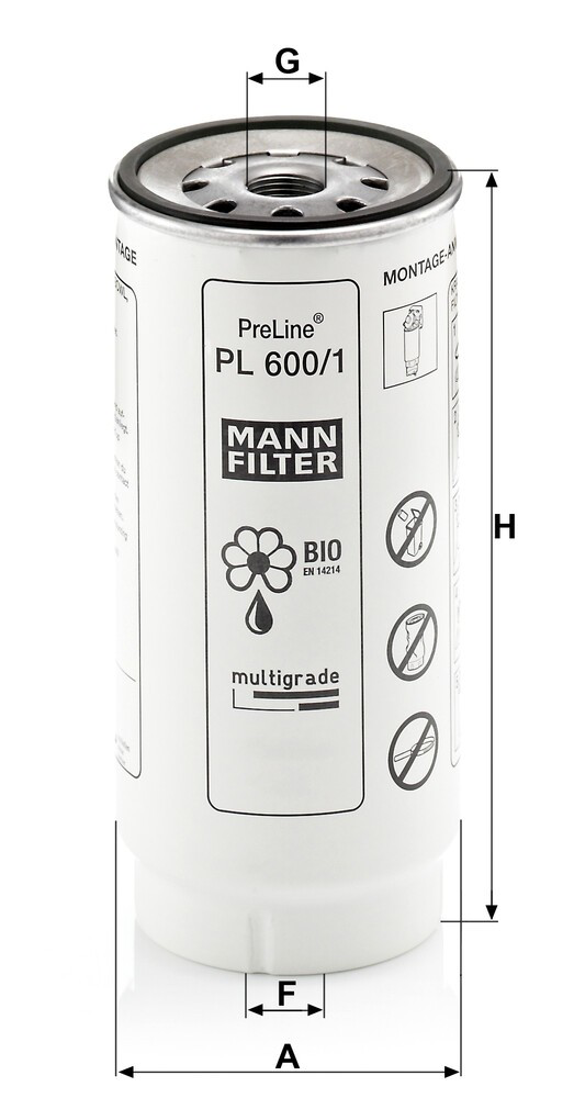 PL6001 Mann-Filter Filtro de gasolina