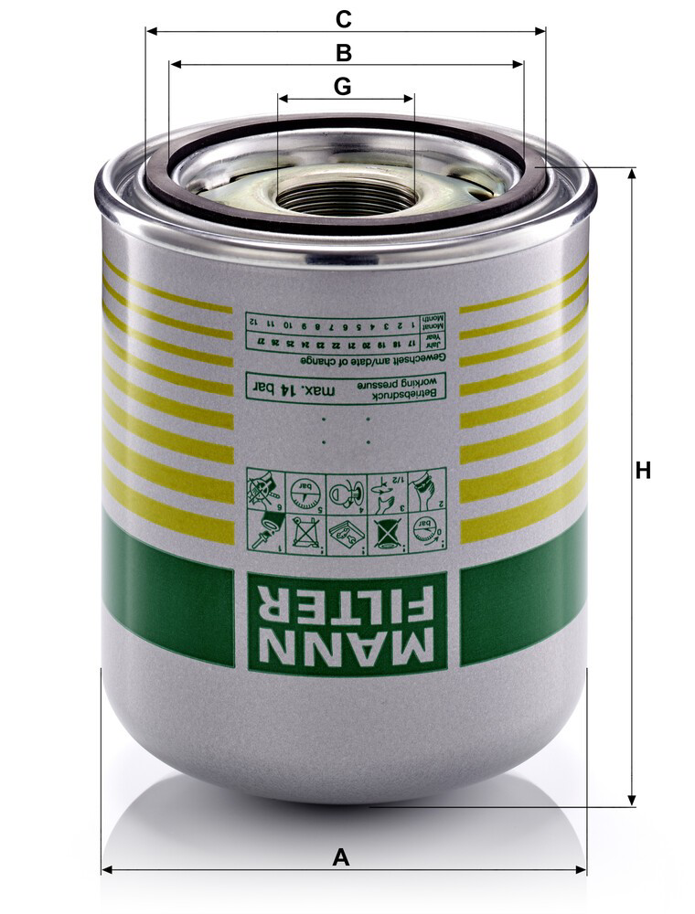 Comprar A0004293197 Mercedes Filtro del desecador de aire (separador de agua y aceite) (camión)